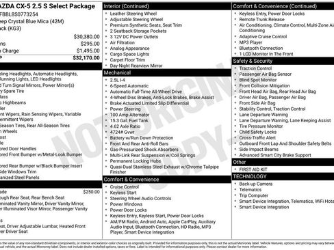 Used 2025 MAZDA CX-5 AWD 2.5 S w/ Select Package image 3