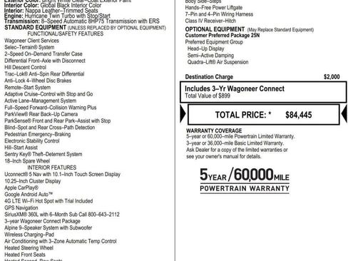 Used 2024 Jeep Wagoneer L Series III w/ Flexible Seating Group AWD/4WD image 9