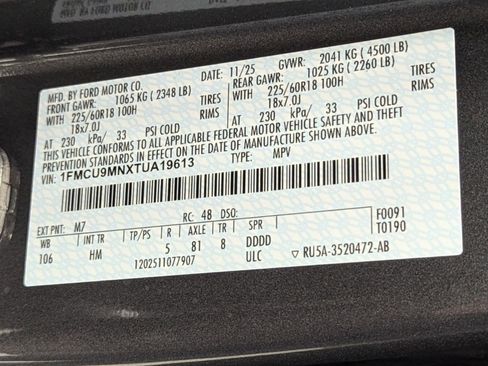 New 2026 Ford Escape ST-Line w/ Tech Pack #1 image 17