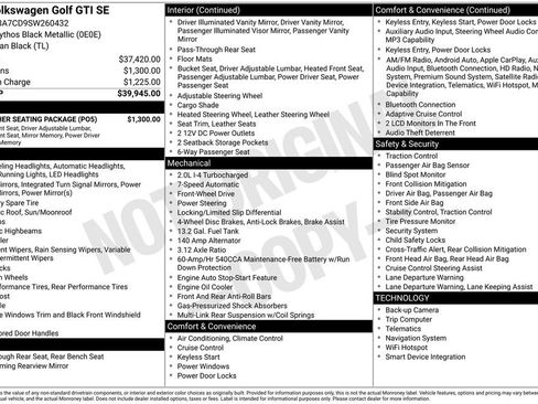 Used 2025 Volkswagen GTI SE w/ SE Leather Seating Package FWD image 2