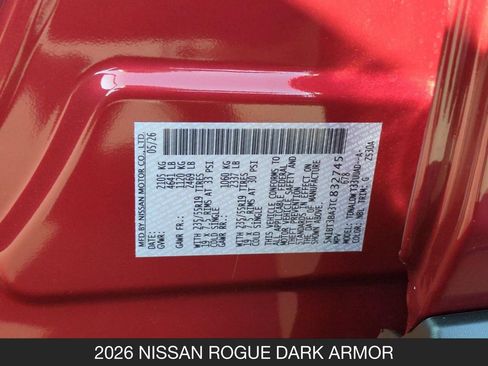 New 2026 Nissan Rogue Dark Armor FWD image 27