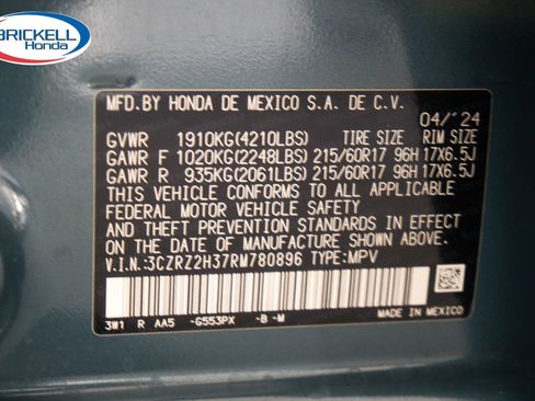 Certified 2024 Honda HR-V LX image 36
