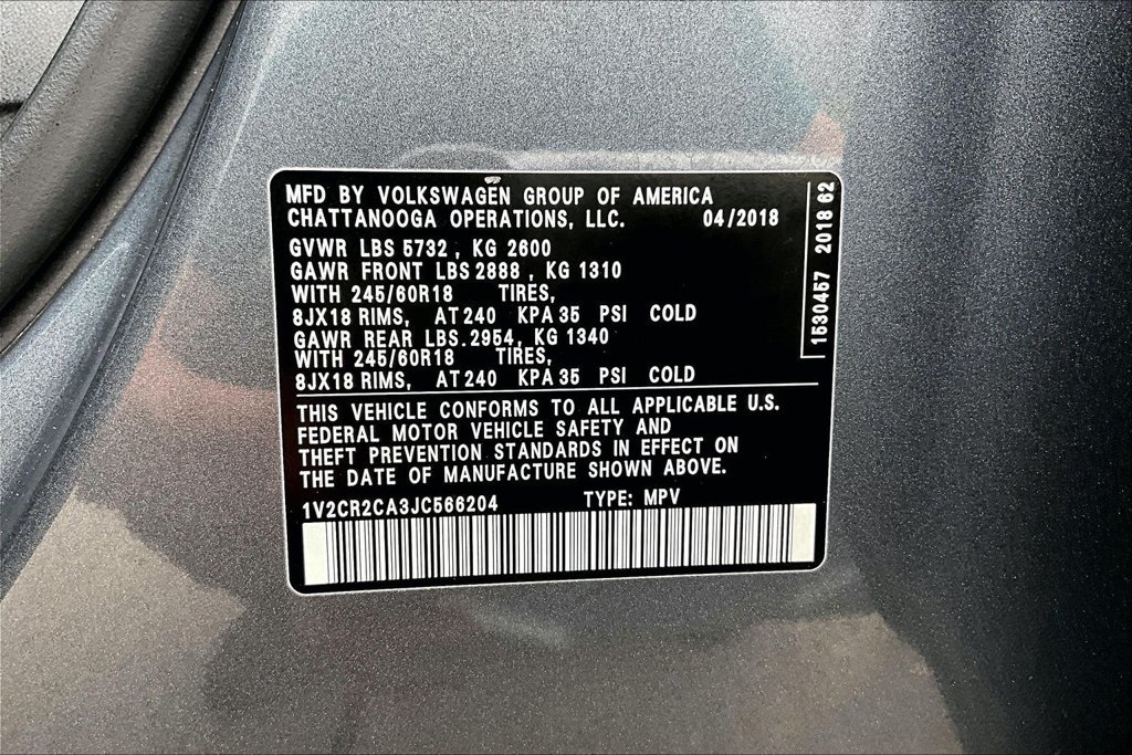 Used 2018 Volkswagen Atlas SE FWD image 19