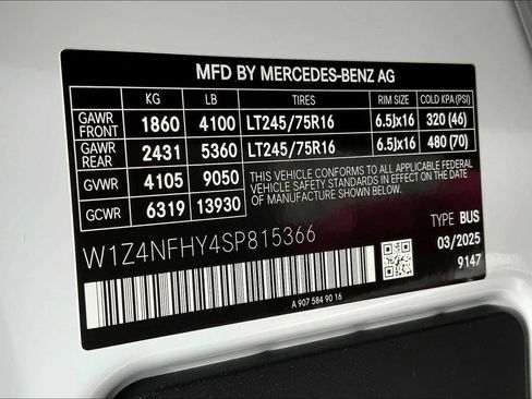Certified 2025 Mercedes-Benz Sprinter 2500 image 26
