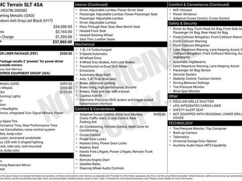 Used 2024 GMC Terrain SLT w/ LPO, Floor Liner Package AWD/4WD image 6