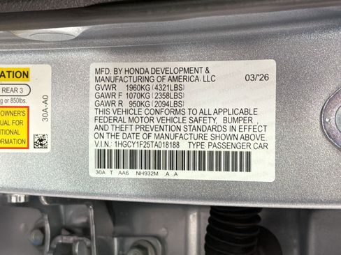 New 2026 Honda Accord LX image 19