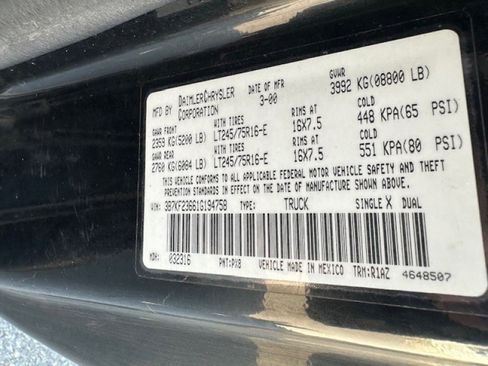 Used 2001 Dodge Ram 2500 Truck 4x4 Quad Cab image 12