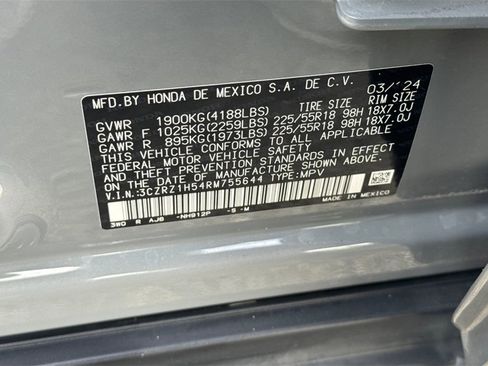Certified 2024 Honda HR-V Sport image 30