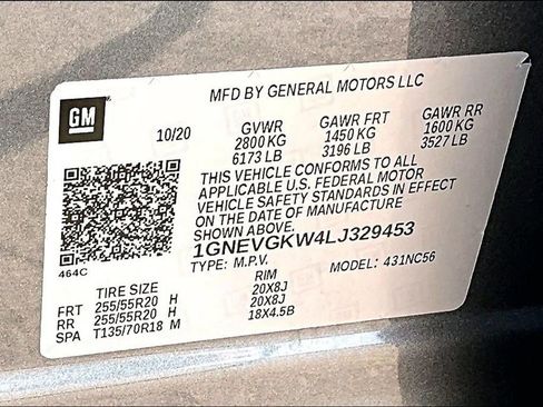 Used 2020 Chevrolet Traverse LT w/ LPO, Blackout Package image 19