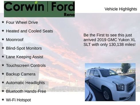 Used 2019 GMC Yukon XL SLT w/ Open Road Package AWD/4WD image 4