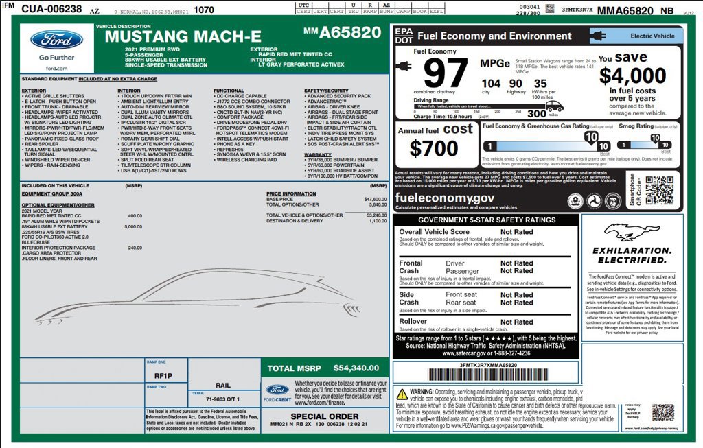 Used 2021 Ford Mustang Mach-E Premium RWD image 4