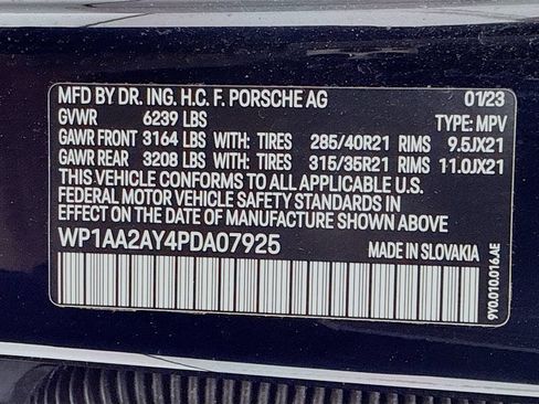 Certified 2023 Porsche Cayenne Platinum Edition AWD/4WD image 12