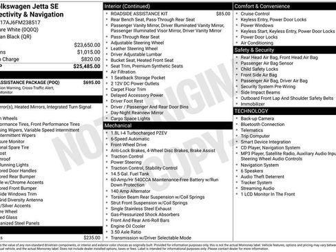 Used 2015 Volkswagen Jetta SE w/ Driver Assistance Package FWD image 3
