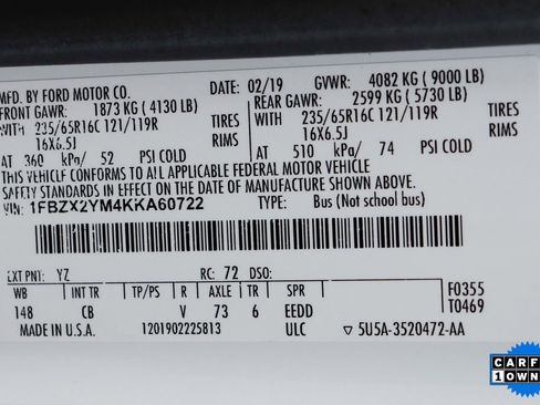 Used 2019 Ford Transit 350 XLT image 45