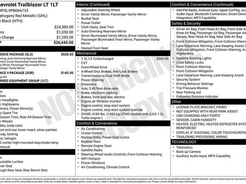 Used 2023 Chevrolet TrailBlazer LT w/ Convenience Package image 2