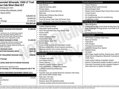 Used 2020 Chevrolet Silverado 1500 LT Trail Boss AWD/4WD image 4