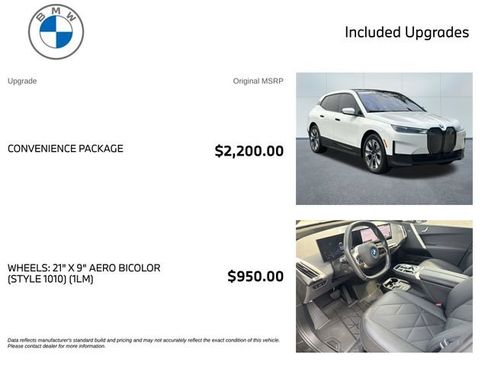 Used 2025 BMW iX xDrive50 w/ Convenience Package AWD/4WD image 3