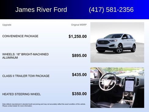 Used 2024 Ford Edge SEL w/ Convenience Package AWD/4WD image 5
