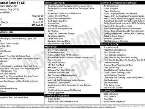 Used 2024 Hyundai Santa Fe SE image 12