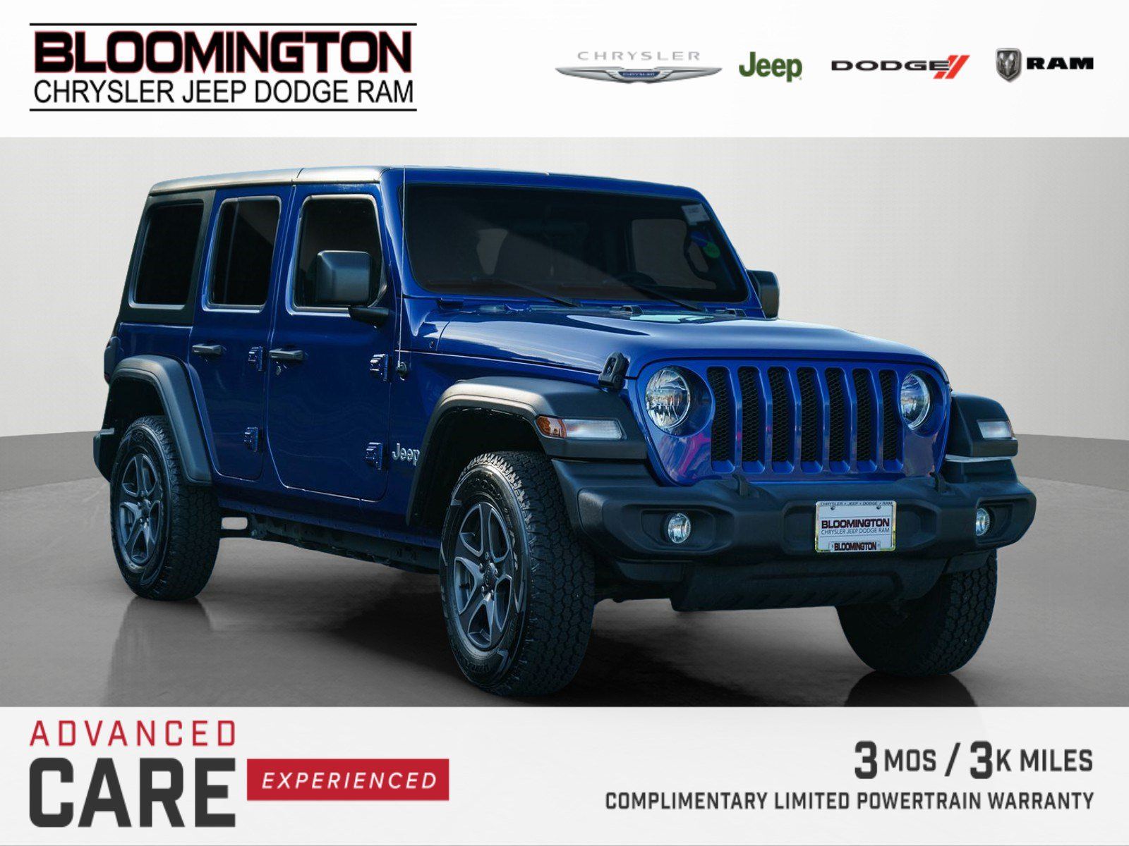 Used 2019 Jeep Wrangler Unlimited Sport S AWD/4WD image 1
