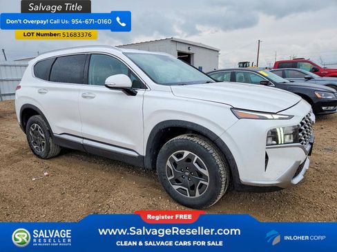 Used 2021 Hyundai Santa Fe Blue w/ Cargo Package AWD/4WD image 5