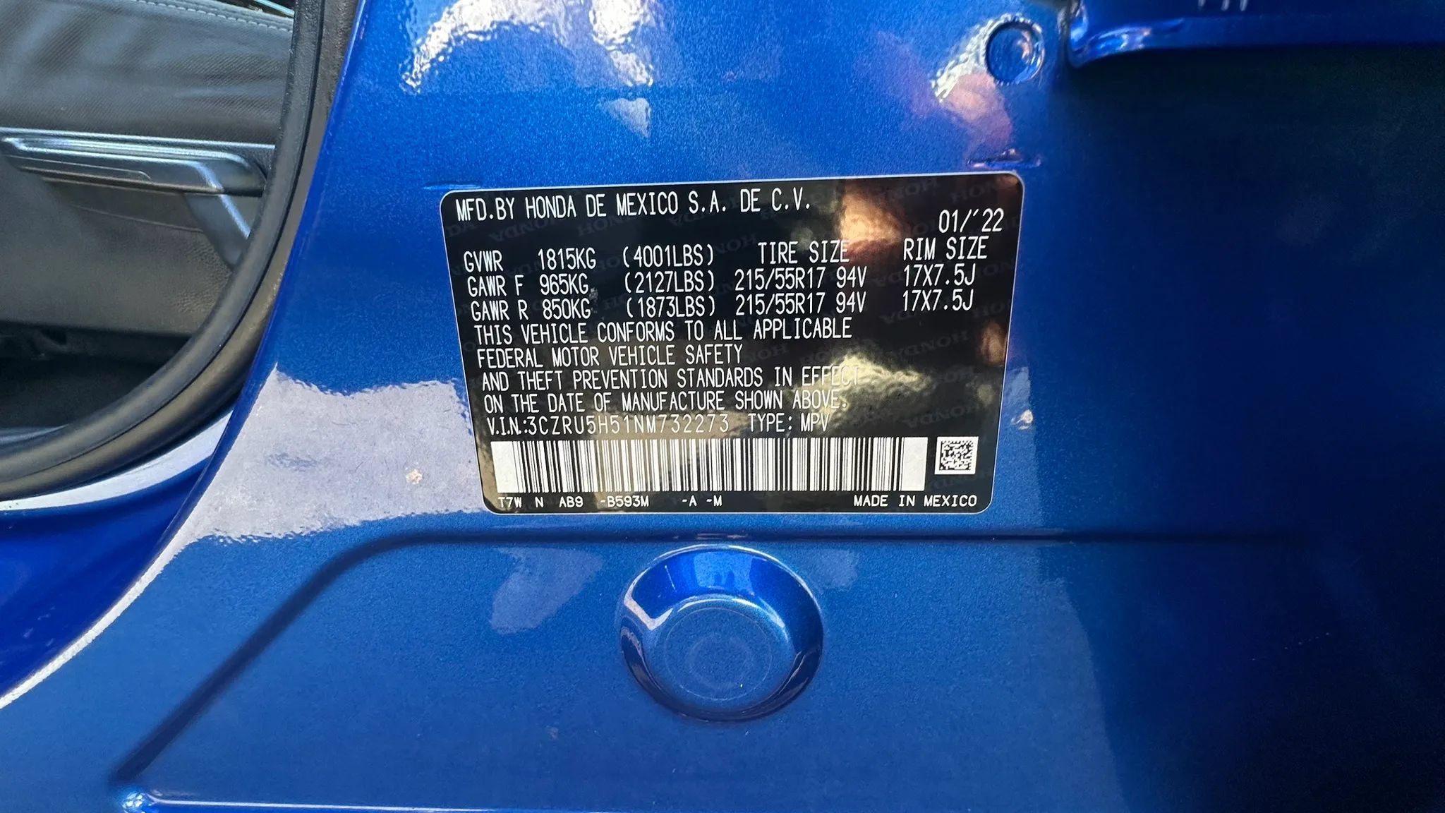 Used 2022 Honda HR-V EX image 13