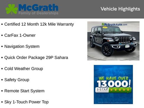 Used 2023 Jeep Wrangler Unlimited Sahara w/ Cold Weather Group AWD/4WD image 6