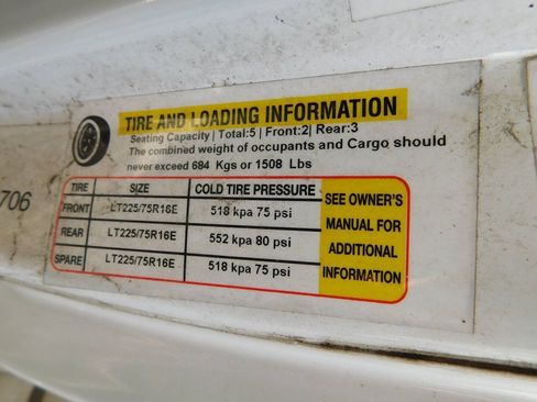 Used 2015 Ford E-450 and Econoline 450 Super Duty w/ Motorhome Prep Package RWD image 21