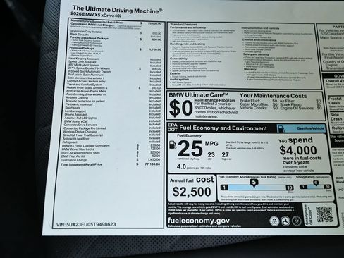 New 2026 BMW X5 xDrive40i w/ Premium Package AWD/4WD image 26