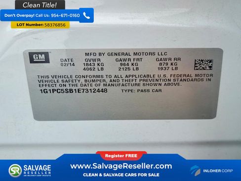 Used 2014 Chevrolet Cruze LT FWD image 16