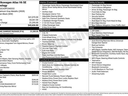 Used 2023 Volkswagen Atlas SE w/ Panoramic Sunroof Package FWD image 5
