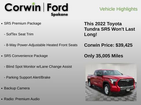 Used 2022 Toyota Tundra SR5 image 6