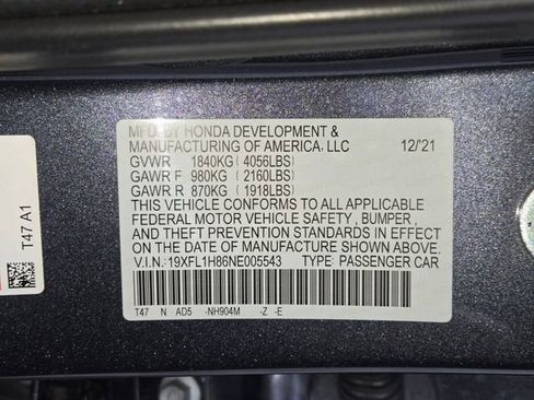 Used 2022 Honda Civic Sport Touring image 29