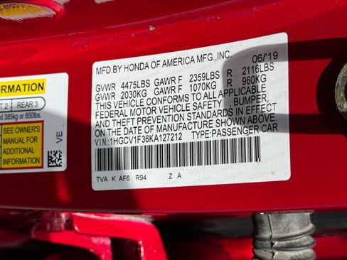 Used 2019 Honda Accord Sport image 40