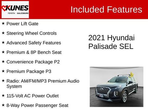 Used 2021 Hyundai Palisade SEL w/ Cargo Package AWD/4WD image 3
