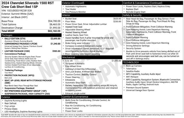 Used 2024 Chevrolet Silverado 1500 RST w/ Rally Edition AWD/4WD image 31