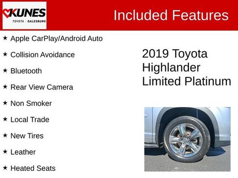 Used 2019 Toyota Highlander Limited Platinum AWD/4WD image 2