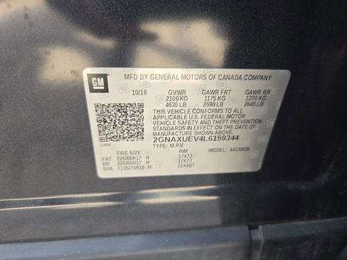 Used 2020 Chevrolet Equinox LT AWD/4WD image 35