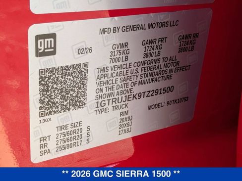 New 2026 GMC Sierra 1500 Elevation AWD/4WD image 37