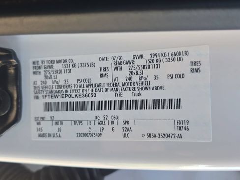 Used 2020 Ford F150 XL w/ Equipment Group 101A Mid AWD/4WD image 33