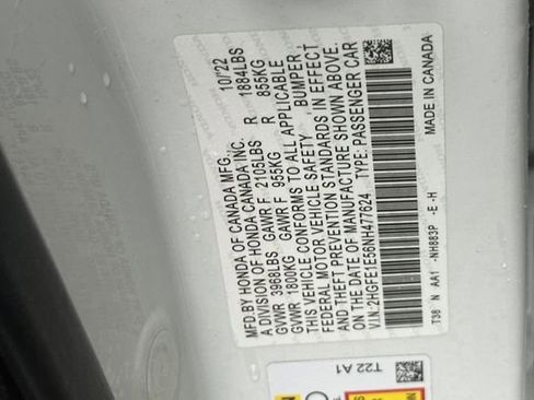 Used 2022 Honda Civic Si image 32