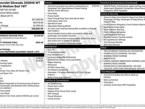 Used 2024 Chevrolet Silverado 3500 W/T w/ WT Convenience Package image 6