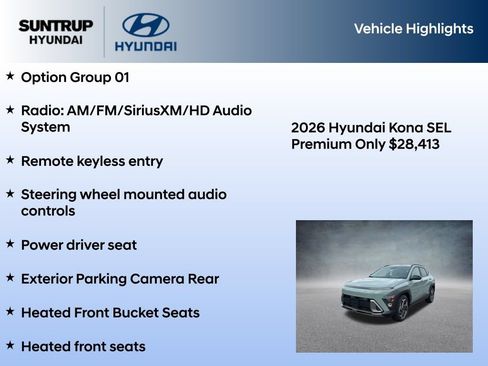 New 2026 Hyundai Kona SEL Premium FWD image 7