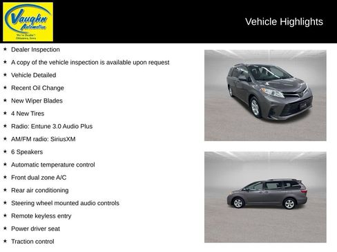 Used 2019 Toyota Sienna LE image 2