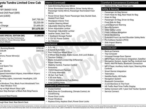 Used 2021 Toyota Tundra Limited w/ Nightshade Special Edition AWD/4WD image 7
