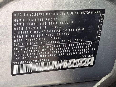New 2026 Volkswagen Tiguan SE AWD/4WD image 18