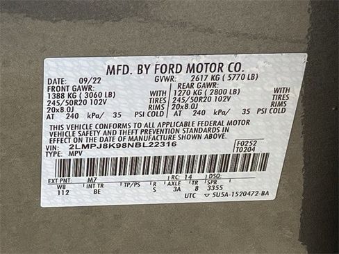 Used 2022 Lincoln Nautilus Reserve image 29