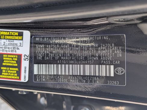 Used 2020 Toyota Camry SE FWD image 34
