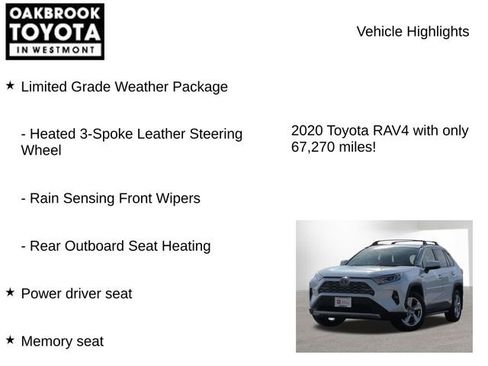 Certified 2020 Toyota RAV4 Limited w/ Limited Grade Weather Package image 7