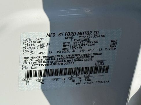 New 2025 Ford Maverick XL w/ Equipment Group 102A image 20